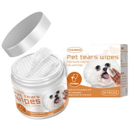 Yegbong Pet Wipes Clean, Dogs And Cats Tear Stains Eye Cleaning Wipe Eye Dirt Cotton Pad (Option: 1pc)